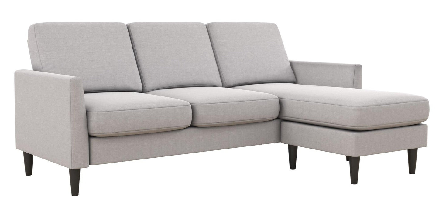 Mr. Kate Winston Reversible Linen Sofa Sectional - Light Grey|Sofa sectionnel réversible Winston de Mr. Kate en lin - gris clair