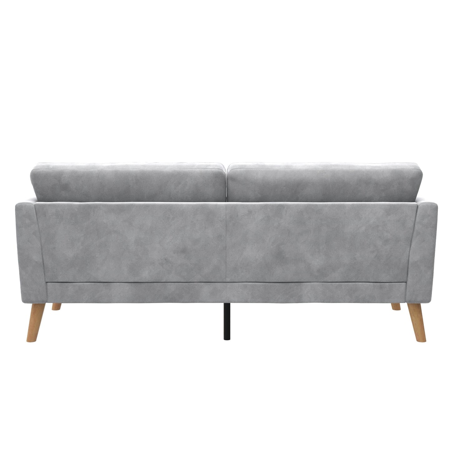 Cosmoliving By Cosmopolitan Gloria Velvet Sofa - Light Grey|Sofa Gloria de Cosmoliving By Cosmopolitan en velours - gris clair