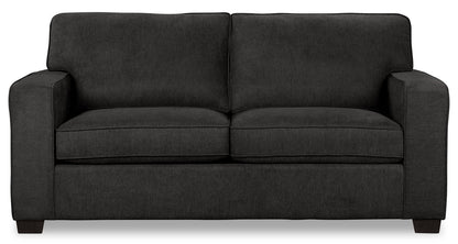 Made in Canada Fiona 74" Chenille Fabric Sofa with Track Arms - Grey | Sofa Fiona de 74 po fabriqué au Canada en tissu de chenille avec accoudoirs rectilignes - gris
