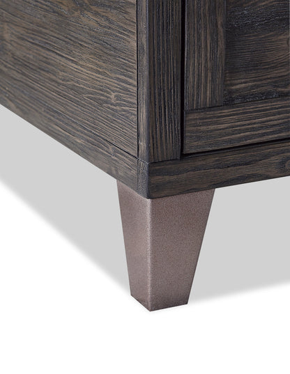 Hilla  54.38" Industrial Lift Top Coffee Table with Storage - Dark Brown Wood with Metal Legs|Table à café industrielle Hilla de 54,38 po avec dessus relevable et rangement - bois brun foncé avec pattes en métal