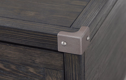 Hilla  54.38" Industrial Lift Top Coffee Table with Storage - Dark Brown Wood with Metal Legs|Table à café industrielle Hilla de 54,38 po avec dessus relevable et rangement - bois brun foncé avec pattes en métal