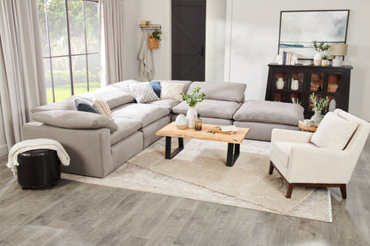 Agra 45" Rustic Coffee Table - Brown and Black with Iron Legs|Table à café rustique Agra de 45 po - brune et noire avec pattes en fer