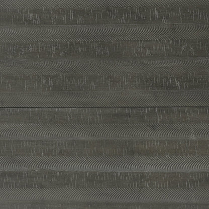 Alto Dining Chair with Linen-Look Fabric, Slat-Back - Grey | Chaise de salle à manger Alto en tissu d’apparence lin avec dossier à lattes - gris