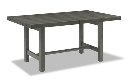Alto Dining Table with 65-83"W Extension, Trestle Base - Grey | Table de salle à manger Alto de 65 po à 83 po (L) avec rallonge et base à tréteaux - grise