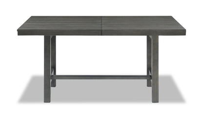 Alto Dining Table with 65-83"W Extension, Trestle Base - Grey | Table de salle à manger Alto de 65 po à 83 po (L) avec rallonge et base à tréteaux - grise