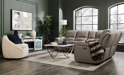 Amanda 31.5" Modern Square Coffee Table - White Marble Top with Chrome Metal Base|Table à café carrée moderne Amanda de 31,5 po - dessus en marbre blanc avec base en métal chromé