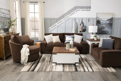 Benjy 36" Rustic Coffee Table Trunk with Storage - Two Tone Wood|Table à café coffre rustique Benjy de 36 po avec rangement - bois deux teintes
