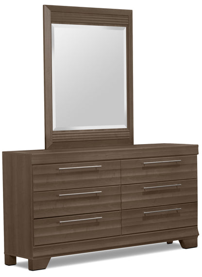 Olivia Bedroom 6-Drawer Dresser, 61.3"W x 32.8"H, Made in Canada - Grey | Commode Olivia de 61,3 po (L) x 32,8 po (H) à 6 tiroirs pour la chambre à coucher, fabriquée au Canada - grise