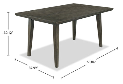 Chelsea Dining Table, 60"W - Grey/Brown | Table de salle à manger Chelsea de 60 po (L) - gris-brun