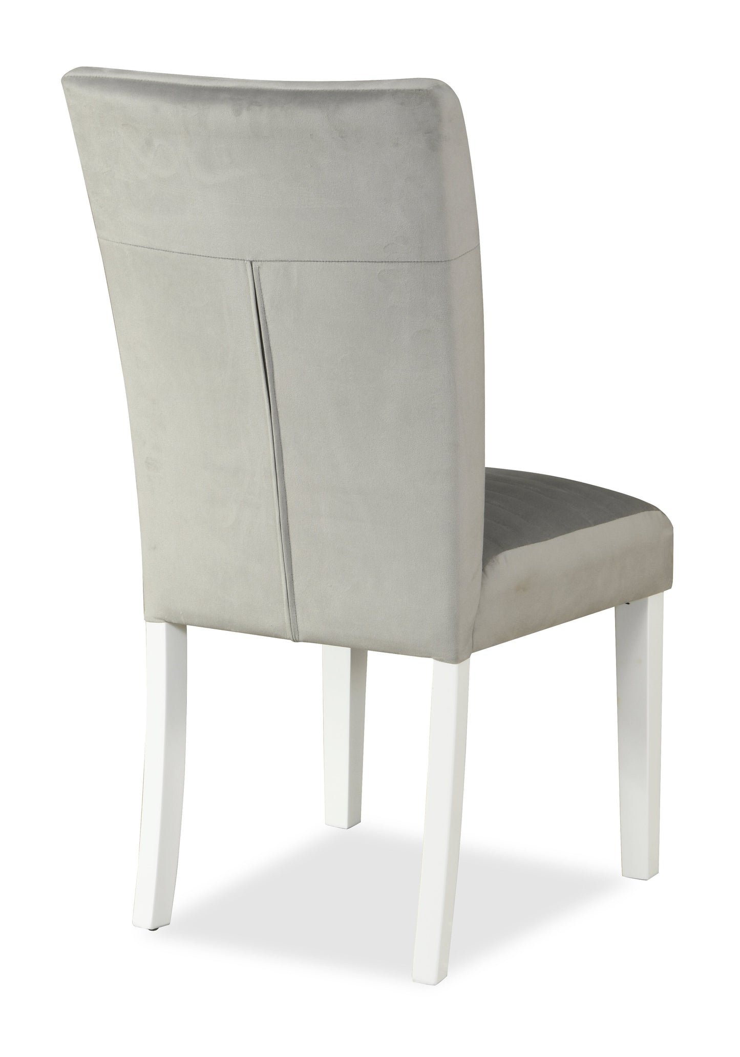 Garbo Dining Chair with Velvet Fabric, Wood - Grey | Chaise de salle à manger Garbo en tissu de velours et en bois - grise