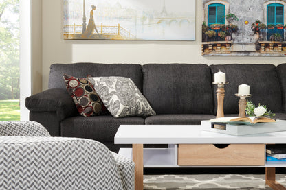 Izaac 47.25" Modern Coffee Table with Storage and Shelf - White and Brown |Table à café moderne Izaac de 47,25 po avec rangement et tablette - blanche et brune