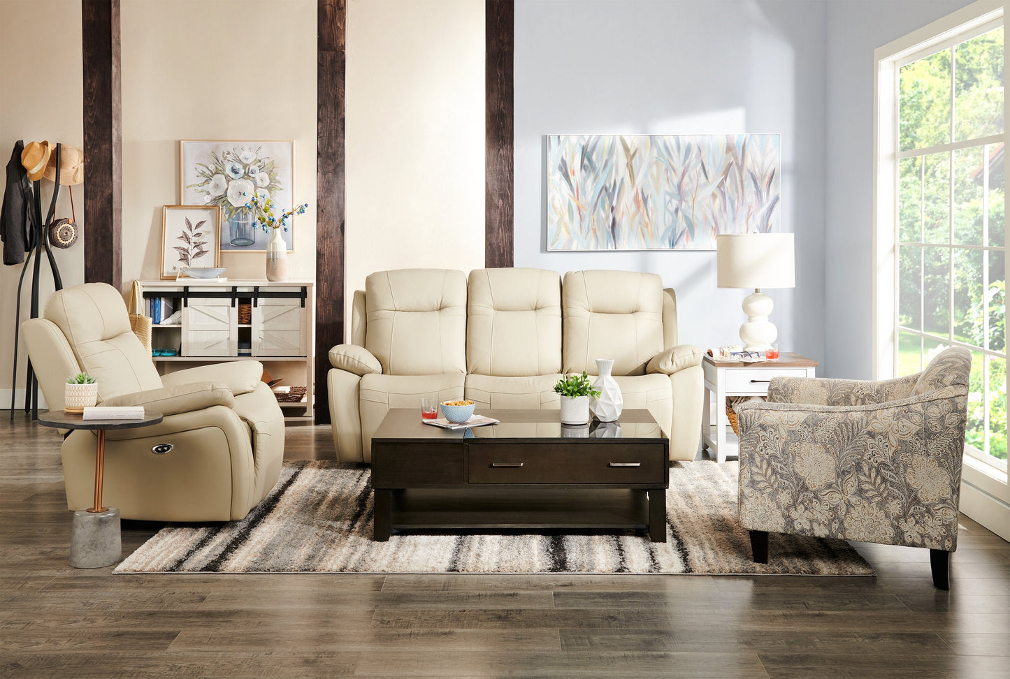 Landon 48" Modern Lift Top Coffee Table With Storage, Shelf and Casters - Dark Brown  |Table à café moderne Landon de 48 po avec dessus relevable, rangement, tablette et roulettes - brun foncé