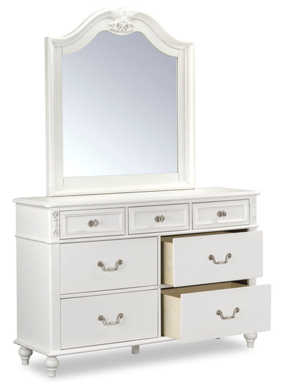 Livy 7-Drawer Dresser for Kids, 56"W - White | Commode Livy de 56 po (L) à 7 tiroirs pour enfants - blanche