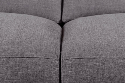 Kort & Co. Lotus 89" Chenille Fabric Sofa with Feather Down Cushions - Charcoal Grey | Sofa Lotus de Kort & Co. de 89 po en tissu de chenille avec coussins en duvet et plumes - gris anthracite
