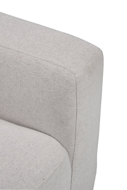 Kort & Co. Lotus 89" Chenille Fabric Sofa with Feather Down Cushions - Linen Grey | Sofa Lotus de Kort & Co. de 89 po en tissu de chenille avec coussins en duvet et plumes - gris lin