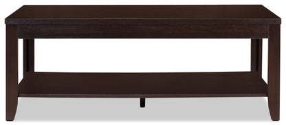 Aspen 47.3" Traditional 3-Pack Coffee + 2 End Tables - Espresso Brown |Ensemble 3 tables traditionnelles Aspen de 47,3 po (table à café et 2 tables de bout) - brun espresso