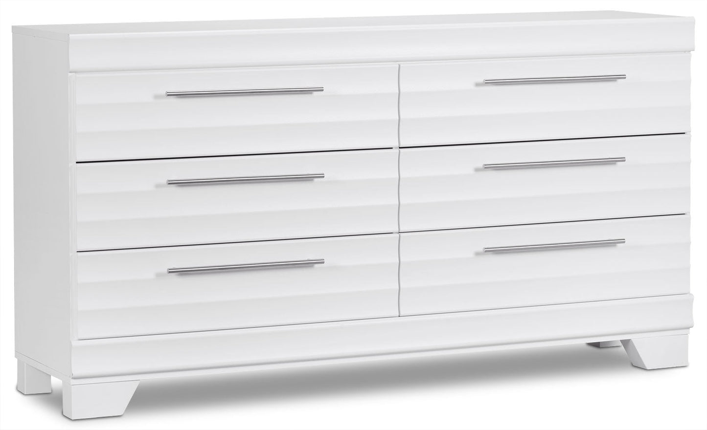 Olivia Bedroom 6-Drawer Dresser, 61.3"W x 32.8"H, Made in Canada - White | Commode Olivia de 61,3 po (L) x 32,8 po (H) à 6 tiroirs pour la chambre à coucher, fabriquée au Canada - blanche