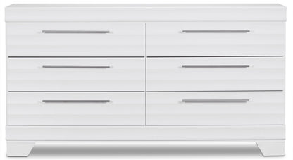 Olivia Bedroom 6-Drawer Dresser, 61.3"W x 32.8"H, Made in Canada - White | Commode Olivia de 61,3 po (L) x 32,8 po (H) à 6 tiroirs pour la chambre à coucher, fabriquée au Canada - blanche