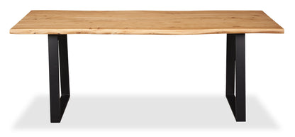 Oskar Dining Table, Acacia Wood & Metal, 79"W - Natural & Black | Table de salle à manger Oskar de 79 po (L) en acacia et métal - naturelle et noire