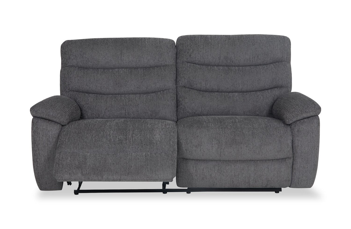 Brody 73.62" Chenille Fabric Reclining Sofa - Dark Grey | Sofa inclinable Brody de 73,62 po en tissu de chenille - gris foncé