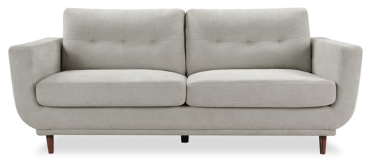 Cosmo 80" Fabric Sofa with Tufted Back Cushions - Grey | Sofa Cosmo de 80 po en tissu avec coussins de dossier capitonnés - gris