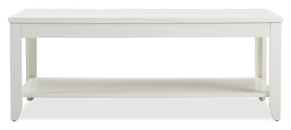 Aspen 47.3" Traditional 3-Pack Coffee + 2 End Tables - White | Ensemble 3 tables traditionnelles Aspen de 47,3 po (table à café et 2 tables de bout) - blanc