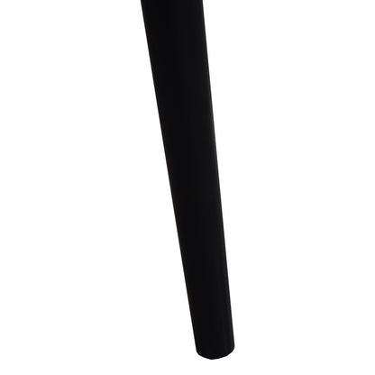Astro Dining Chair with Curved Spindle-Back - Black | Chaise de salle à manger Astro avec dossier à barreaux en forme de fuseau courbé - noire