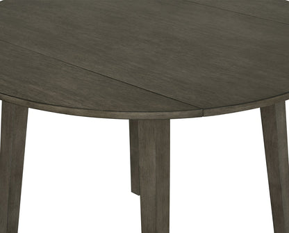 Bryn Drop-Leaf Dining Table, 42" Round - Dark Grey | Table de salle à manger ronde Bryn de 42 po avec abattant - gris foncé