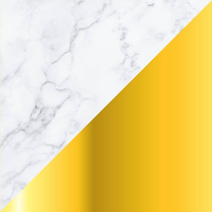 Amanda 31.5" Modern Square Coffee Table - White Marble Top with Gold Metal Base | Table à café carrée moderne Amanda de 31,5 po - dessus en marbre blanc avec base en métal doré