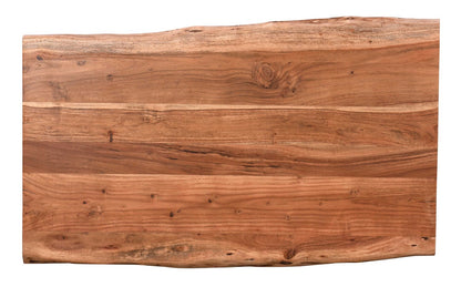 Kaleb 45" Rustic Coffee Table - Brown and Black with Metal Legs|Table à café rustique Kaleb de 45 po - brune et noire avec pattes en métal