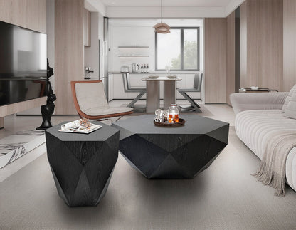 Dawson 37” Modern Coffee Table - Black | Table à café moderne Dawson de 37 po - noire