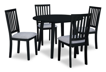 Bryn Drop-Leaf Dining Table, 42" Round - Black | Table de salle à manger ronde Bryn de 42 po avec abattant - noire