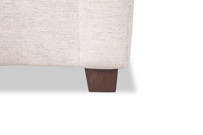 Mallie 84" Chenille Fabric Sofa with Rolled Arms and Wood Legs - Shell White | Sofa Mallie de 84 po en tissu de chenille avec accoudoirs enroulés et pattes en bois - blanc coquillage