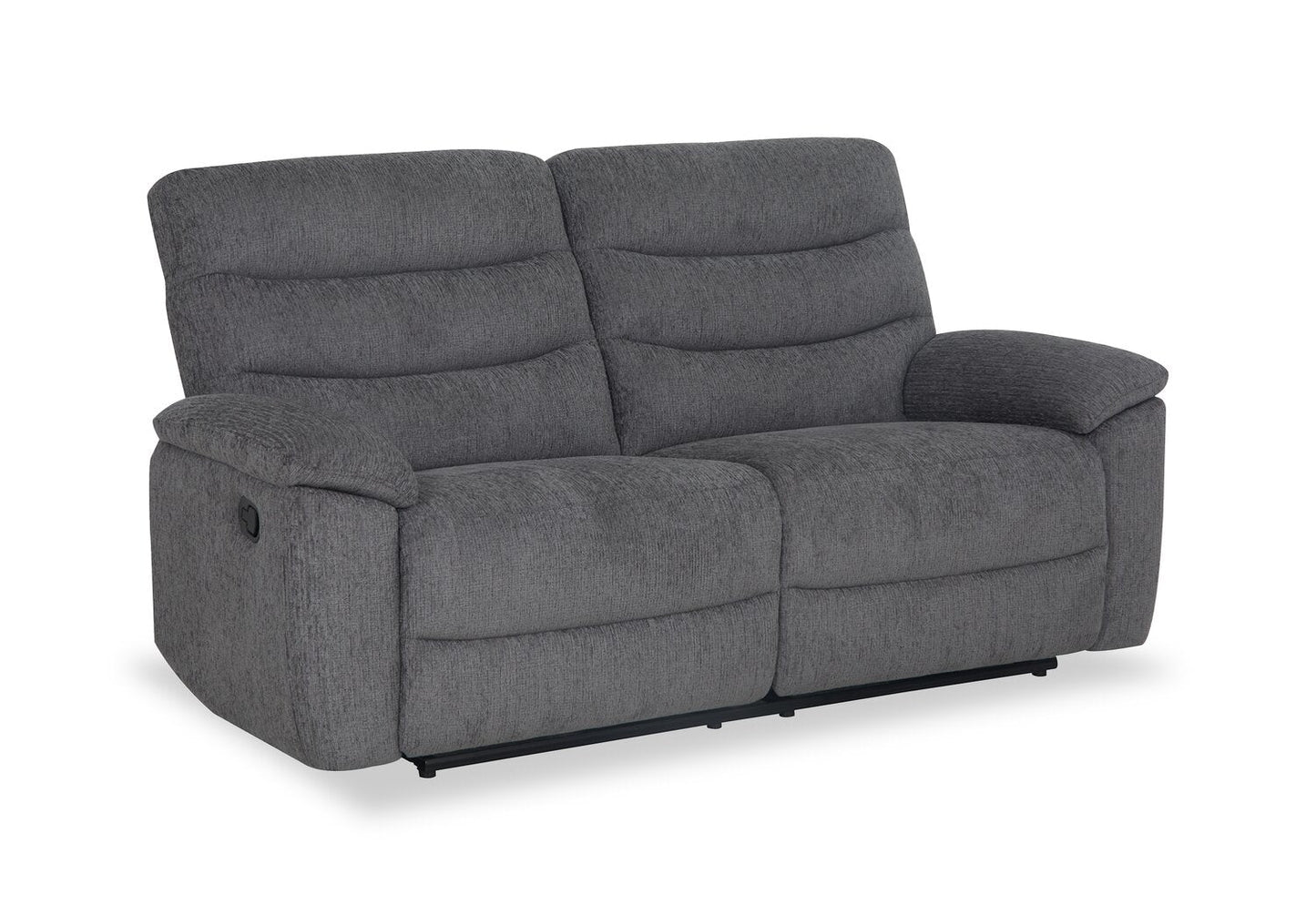 Brody 73.62" Chenille Fabric Reclining Sofa - Dark Grey | Sofa inclinable Brody de 73,62 po en tissu de chenille - gris foncé
