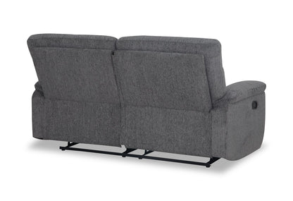 Brody 73.62" Chenille Fabric Reclining Sofa - Dark Grey | Sofa inclinable Brody de 73,62 po en tissu de chenille - gris foncé