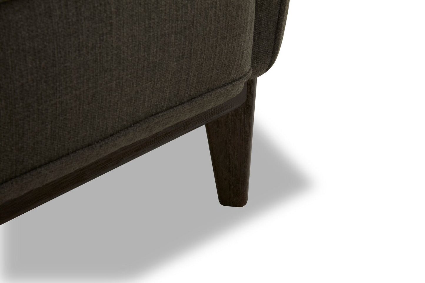 Cindy Crawford Home Gena 78.7" Linen-Look Fabric Condo Size Sofa with Removable Back Cushions - Charcoal Grey | Sofa Gena de Cindy Crawford Home de 78,7 po de format condo en tissu d’apparence lin avec coussins de dossier amovibles - gris anthracite