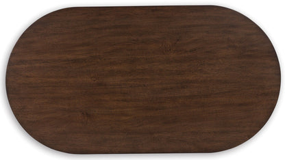 Barlow 52” Solid Wood Mid-Century Modern Coffee Table - Brown | Table à café Barlow de 52 po de style moderne du milieu du 20e siècle en bois massif - brune