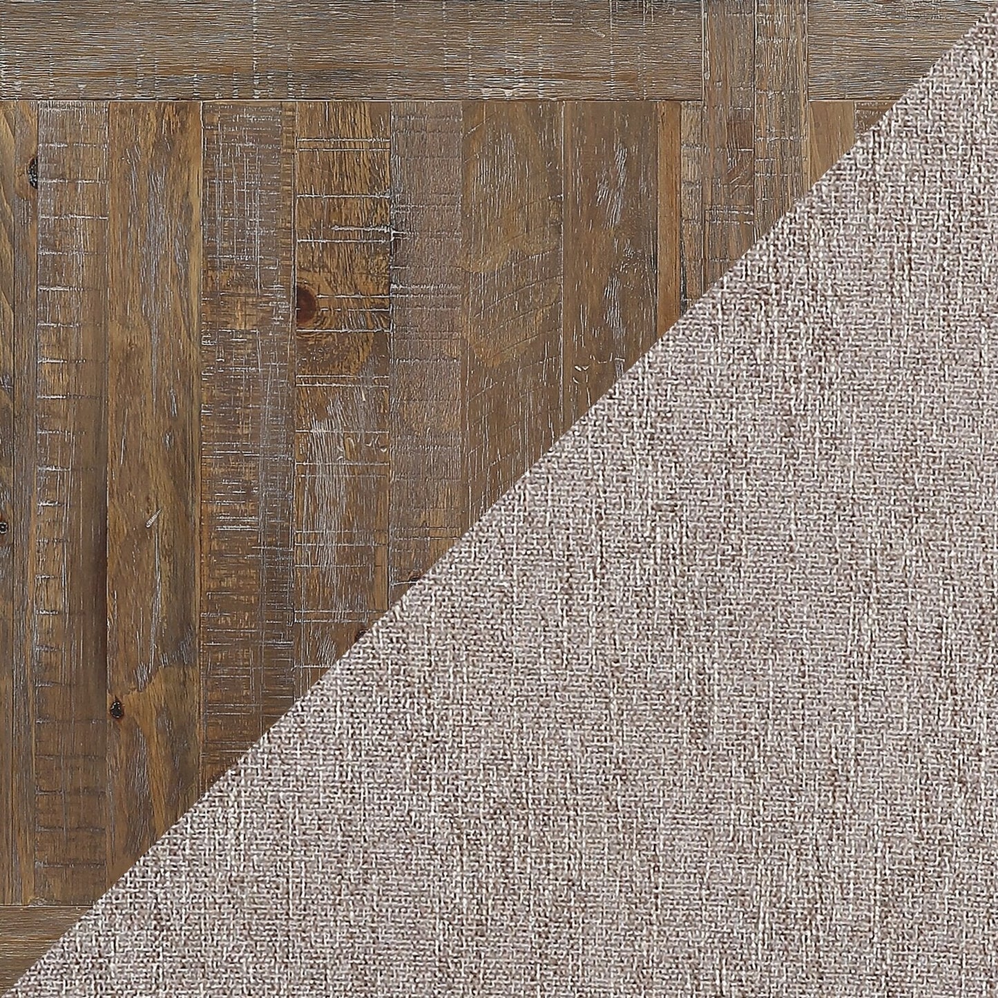 Cedar Dining Chair with Polyester Fabric, Pine Wood - Beige | Chaise de salle à manger Cedar en tissu de polyester et en pin - beige