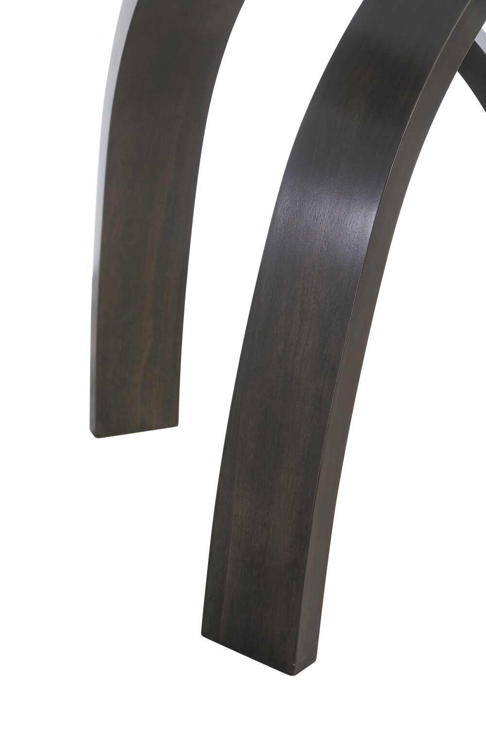Jorja 34.75" Modern Glass Top Coffee Table - Brown with Bentwoood Legs|Table à café moderne Jorja de 34,75 po avec dessus en verre - brune avec pattes en bois cintré