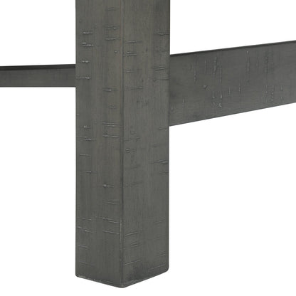 Alto Dining Table with 65-83"W Extension, Trestle Base - Grey | Table de salle à manger Alto de 65 po à 83 po (L) avec rallonge et base à tréteaux - grise