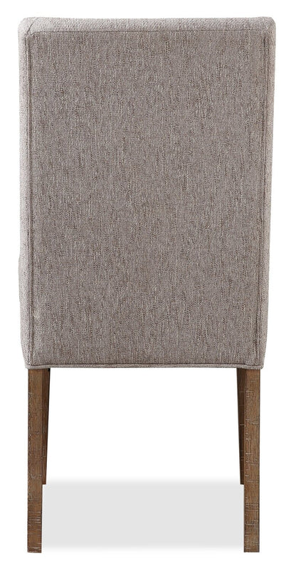 Cedar Dining Chair with Polyester Fabric, Pine Wood - Beige | Chaise de salle à manger Cedar en tissu de polyester et en pin - beige