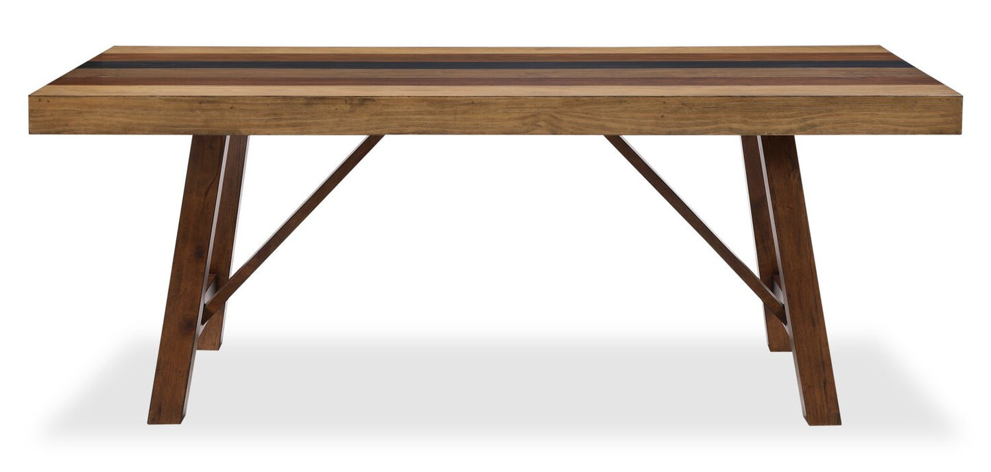 Boden Dining Table, 78"W, Trestle Base - Brown | Table de salle à manger Boden de 78 po (L) avec base à tréteaux - brune
