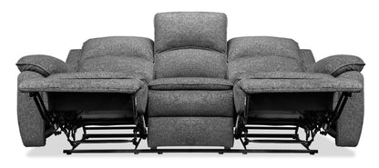 Chandler 82" Chenille Fabric Reclining Sofa - Grey | Sofa inclinable Chandler de 82 po en tissu de chenille - gris