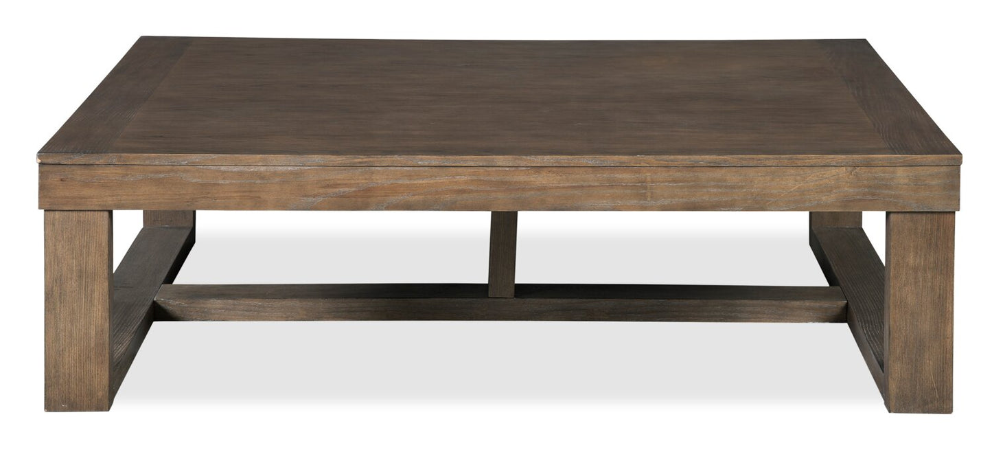 Jasper 56" Modern Coffee Table - Grey Brown | Table à café moderne Jasper de 56 po - brun-gris
