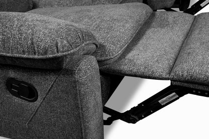 Chandler 82" Chenille Fabric Reclining Sofa - Grey | Sofa inclinable Chandler de 82 po en tissu de chenille - gris