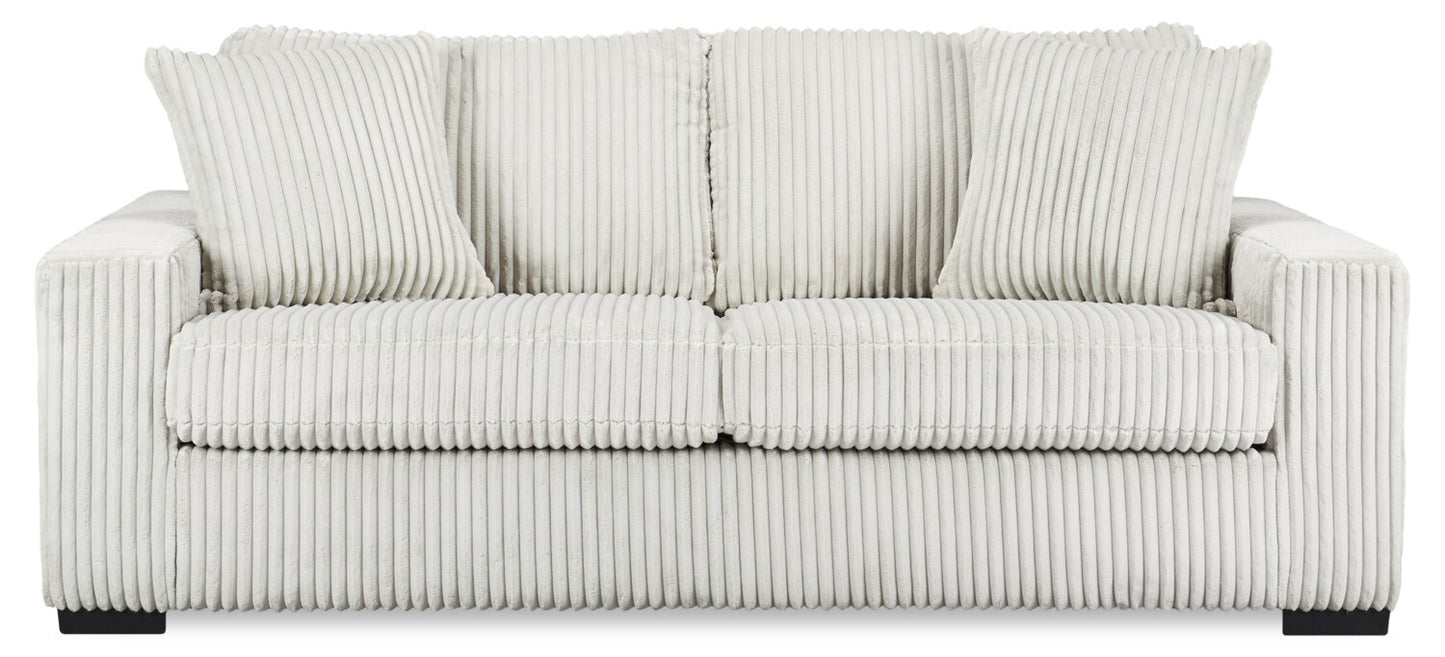 Willow 87" Light Grey Fabric Sofa with Track Arms and Reversible Seat and Back Cushions | Sofa Willow de 87 po en tissu gris clair avec accoudoirs rectilignes et coussins de siège et de dossier réversibles | WIL2GYSF
