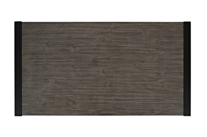 Apex 48" Modern Coffee Table with Shelf - Grey with Black Metal Legs|Table à café moderne Apex 48 po avec tablette - grise avec pattes en métal noir