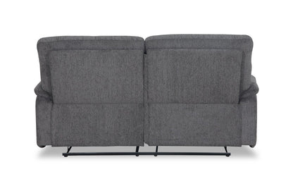 Brody 73.62" Chenille Fabric Reclining Sofa - Dark Grey | Sofa inclinable Brody de 73,62 po en tissu de chenille - gris foncé