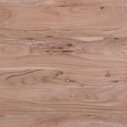Miya Dining Table with Live Edge, Acacia Wood, Metal, 60"W - Natural | Table de salle à manger Miya de 60 po (L) en acacia et métal avec bordures Live Edge - naturelle