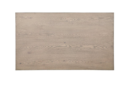 Alton 48" Modern Coffee Table - Light Oak with Grey Metal Legs | Table à café Alton moderne de 48 po - chêne clair avec pattes en métal gris
